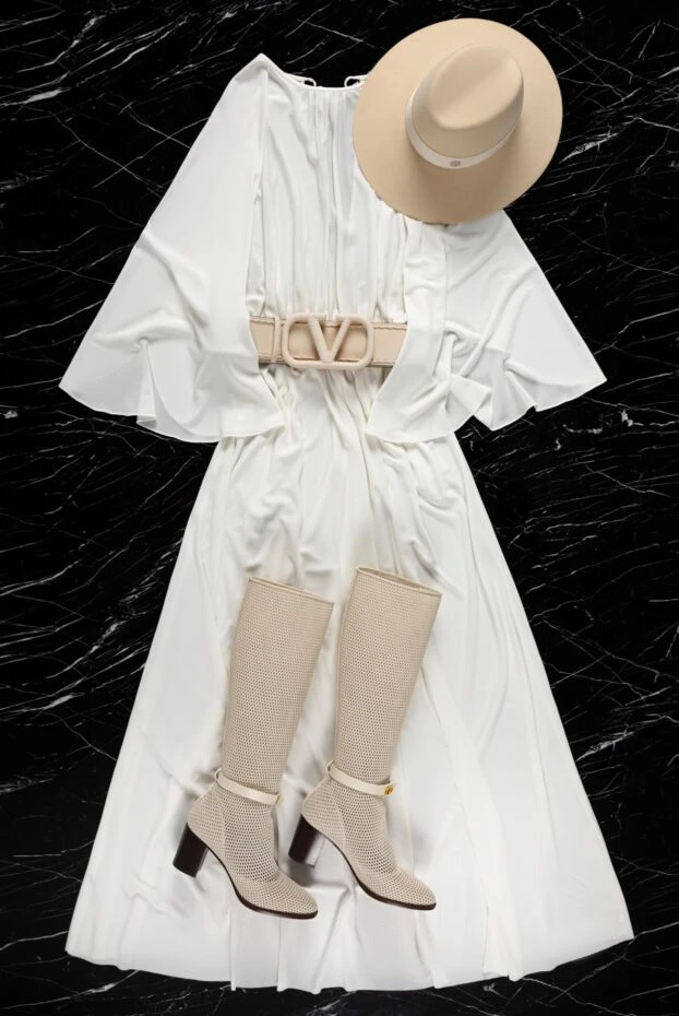 Dior white viscose and silk dress for women 161291 - photo 2