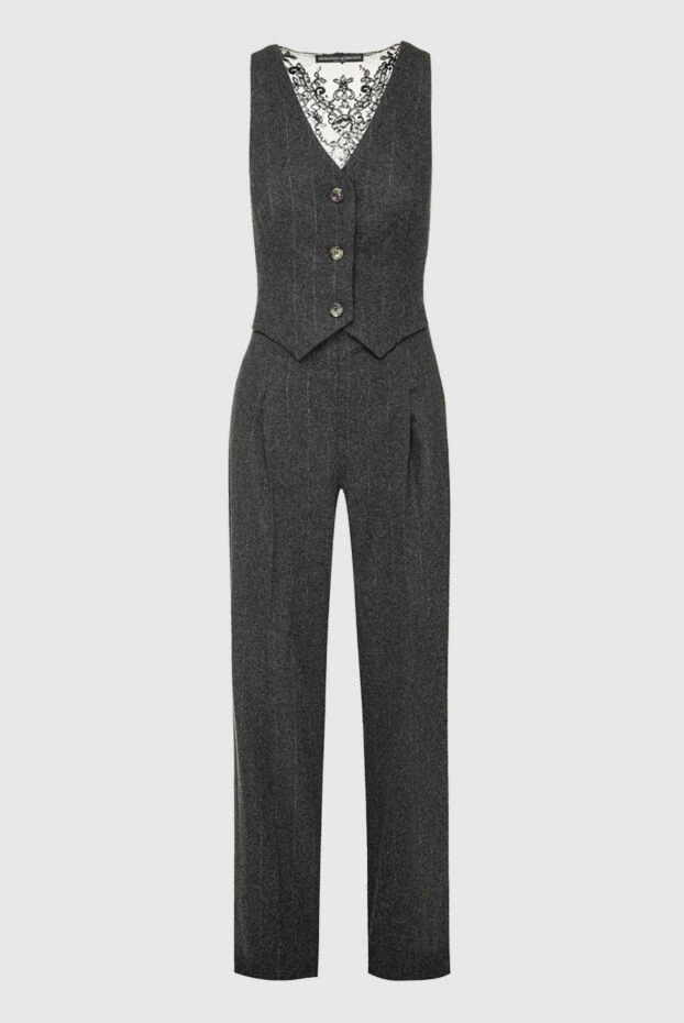 Ermanno Scervino woman gray overalls for women купить с ценами и фото 161331 - photo 1