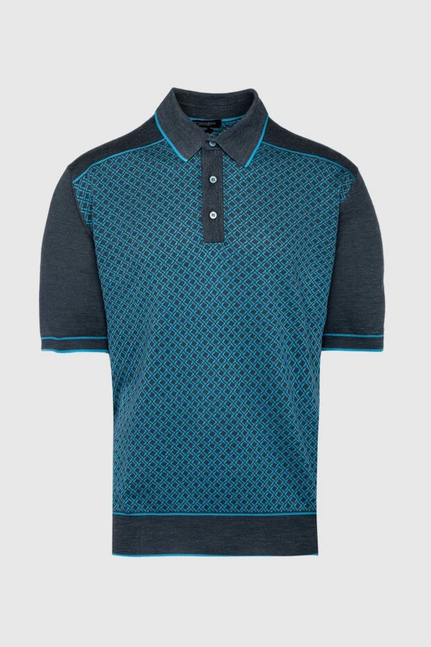 Stefano Ricci поло из хлопка и шелка черное мужское 161354 - фото 1