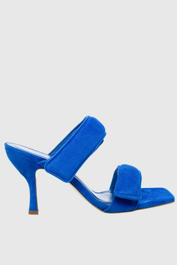 Gia Borghini woman blue suede sandals for women купить с ценами и фото 161386 - photo 1