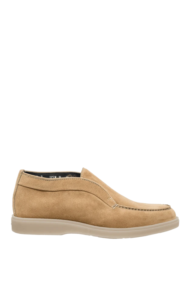 Santoni man beige leather loafers for men купить с ценами и фото 161415 - photo 1