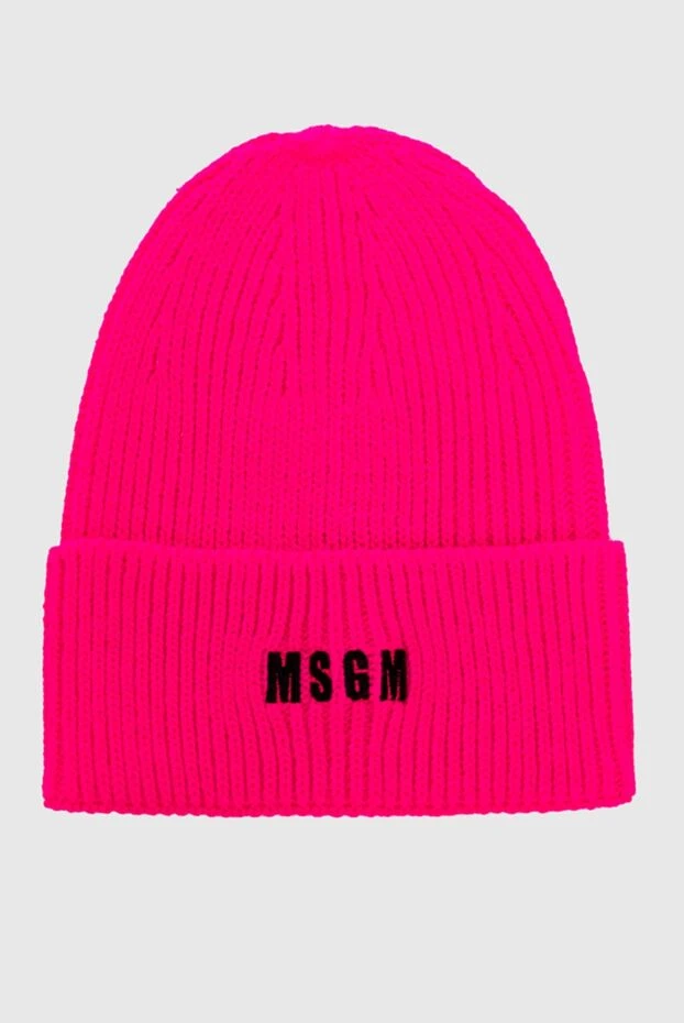 MSGM woman pink acrylic cap for women купить с ценами и фото 161428 - photo 1