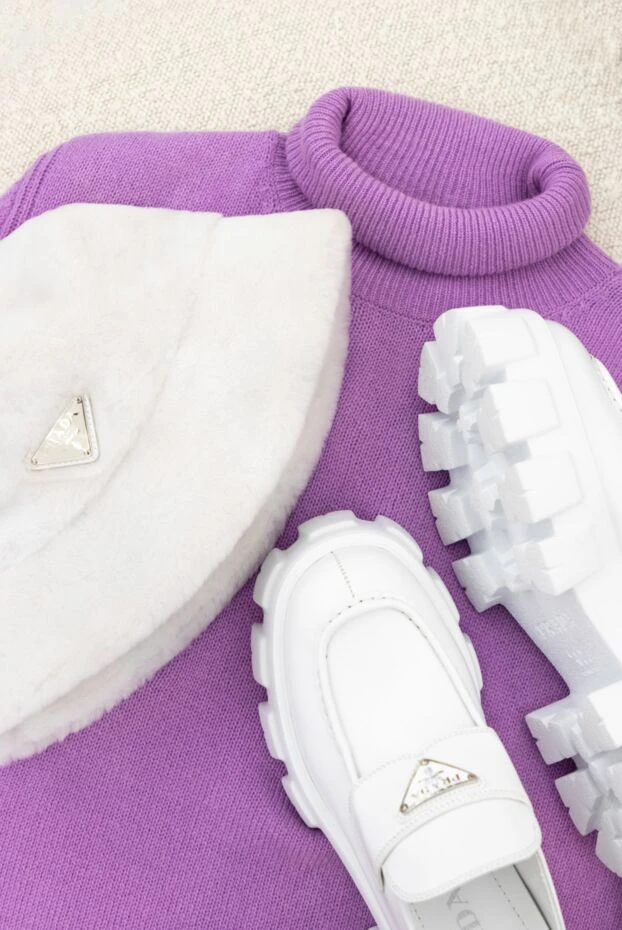 MSGM гольф из мериноса и кашемира фиолетовый женский 161434 - фото 2