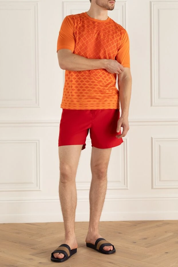 Loro Piana man red polyester beach shorts for men купить с ценами и фото 161522 - photo 2