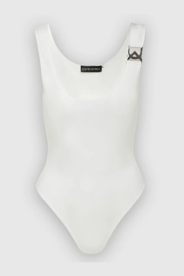 David Koma woman white polyester and elastane bodysuit for women купить с ценами и фото 161573 - photo 1