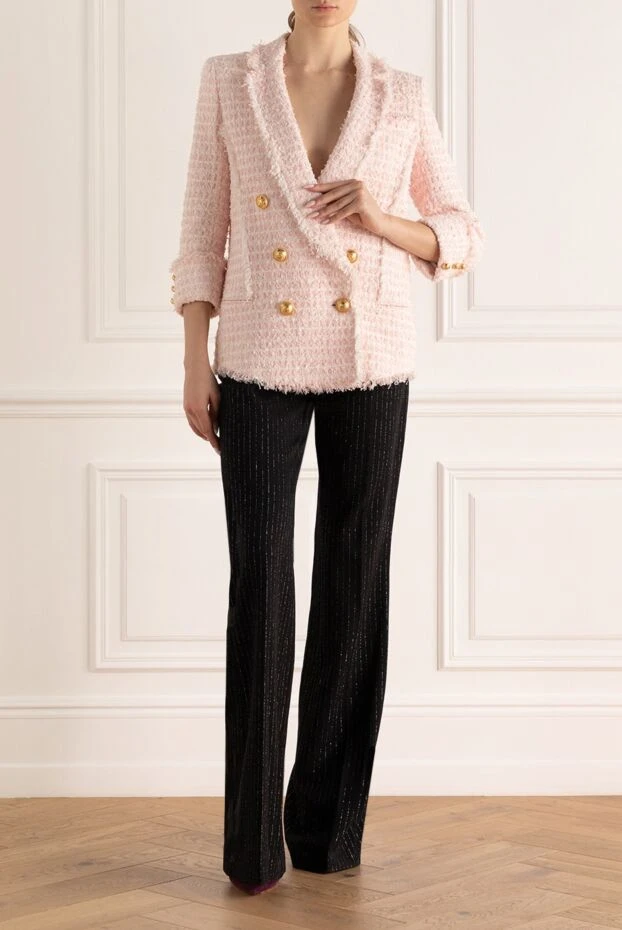 Balmain woman women's pink jacket купить с ценами и фото 161618 - photo 2