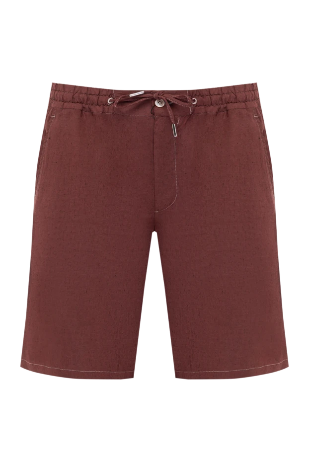 White linen and wool shorts for men - photo 1