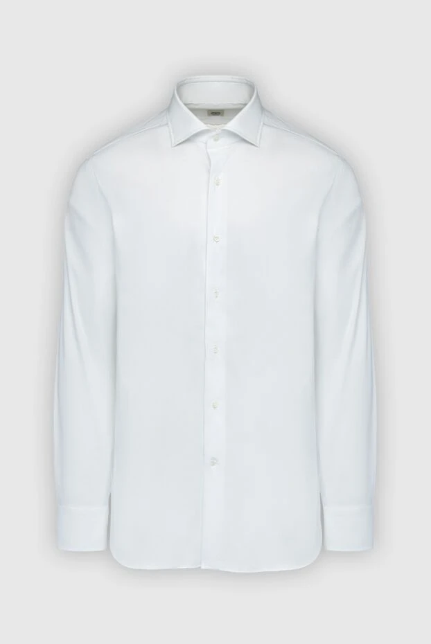 Alessandro Gherardi man white cotton shirt for men купить с ценами и фото 161697 - photo 1