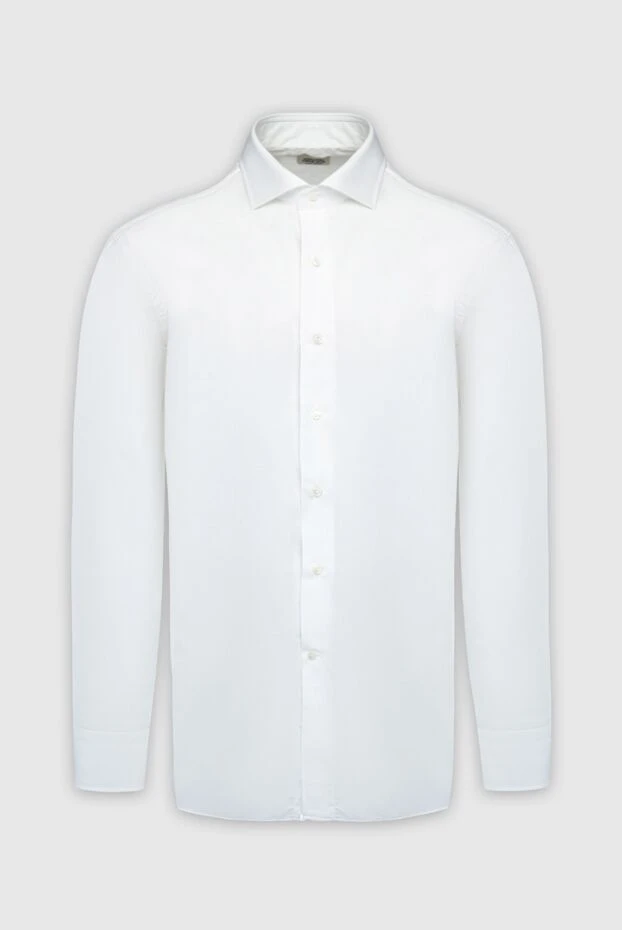 Alessandro Gherardi man white cotton shirt for men купить с ценами и фото 161704 - photo 1