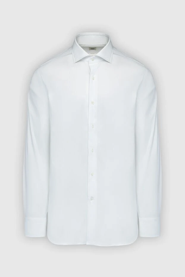 Alessandro Gherardi man white cotton shirt for men купить с ценами и фото 161705 - photo 1