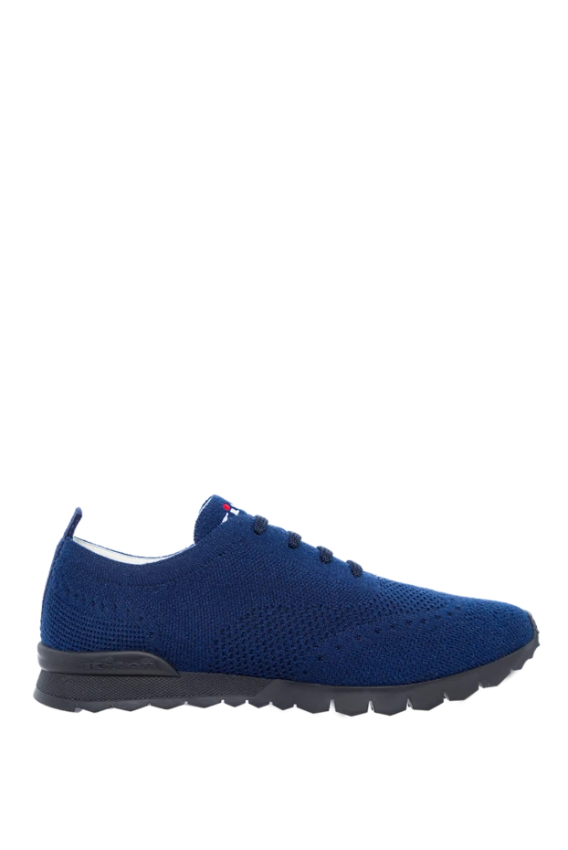 Kiton man blue men's sneakers made of viscose купить с ценами и фото 161783 - photo 1