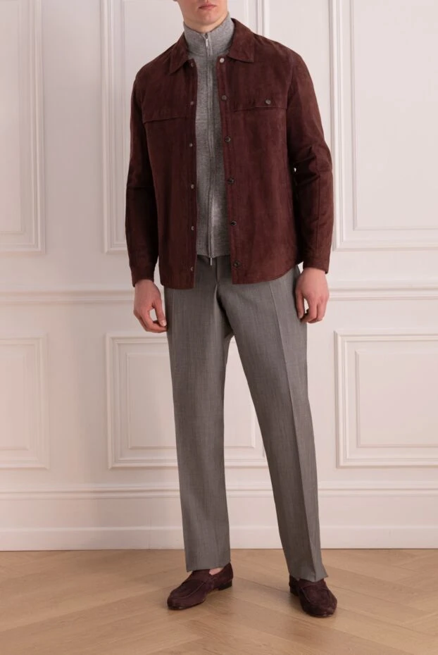 Torras man burgundy suede jacket for men купить с ценами и фото 161826 - photo 2