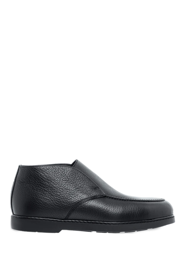 Doucal`s man black leather loafers for men купить с ценами и фото 161833 - photo 1