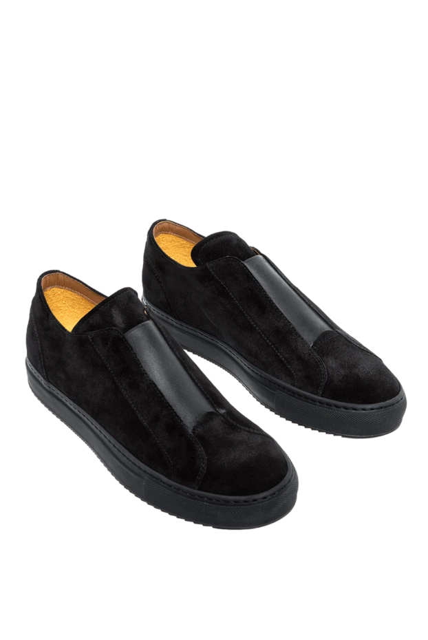 Doucal`s замшевые слипоны с эластичной вставкой и мягкой посадкой
 161847 - фото 3