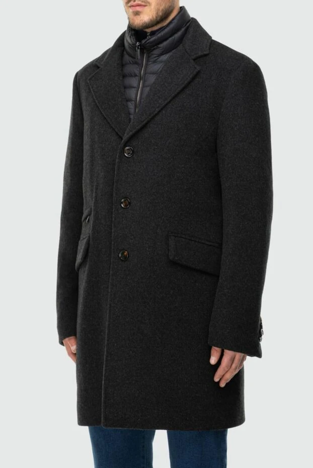 Moorer man men's blue cashmere coat 180223 - photo 3