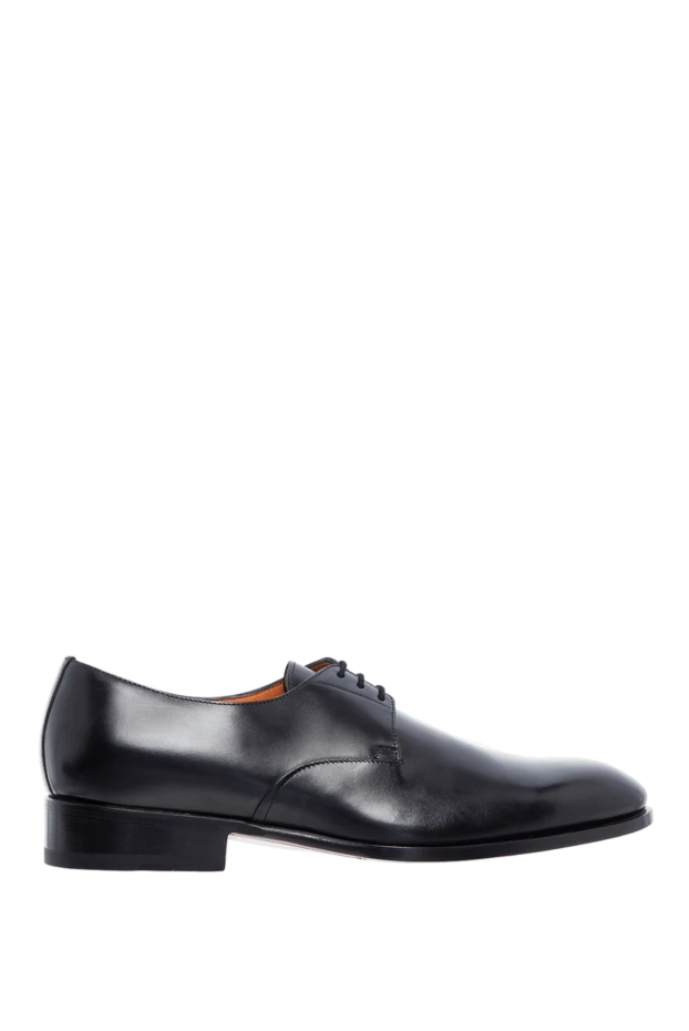 Santoni man men's black leather shoes купить с ценами и фото 161963 - photo 1