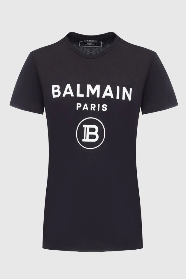 Balmain man black cotton t-shirt for men купить с ценами и фото 161985 - photo 1