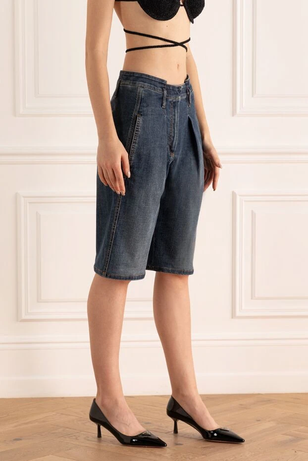 Brunello Cucinelli elegant denim shorts with pleats and a slight fade effect 161995 - photo 3