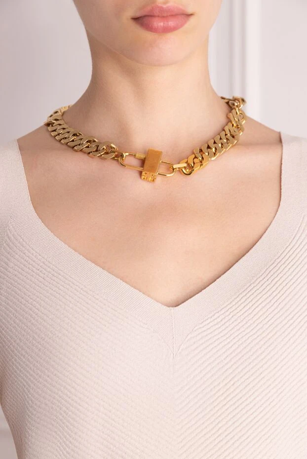 Givenchy woman golden brass necklace for women купить с ценами и фото 162010 - photo 2