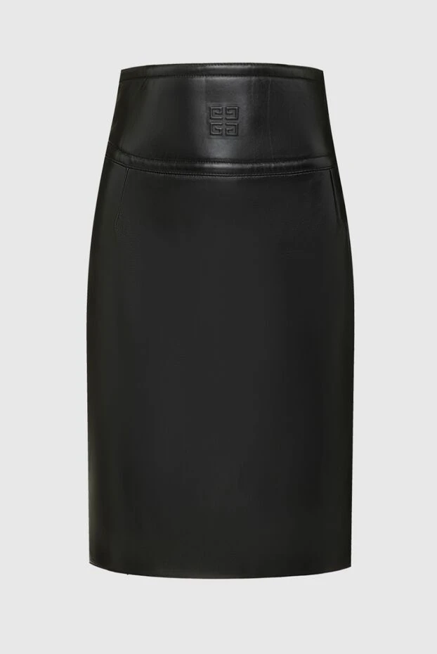 Givenchy woman black leather skirt for women купить с ценами и фото 162028 - photo 1