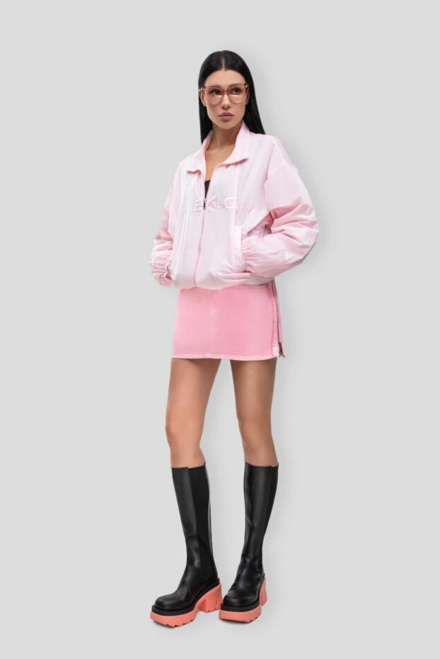 Givenchy розовая джинсовая мини юбка с молниями по бокам 162031 - фото 3