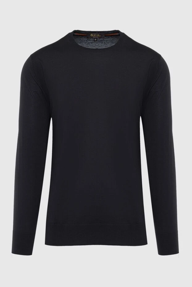 Loro Piana man black wool jumper for men купить с ценами и фото 162064 - photo 1