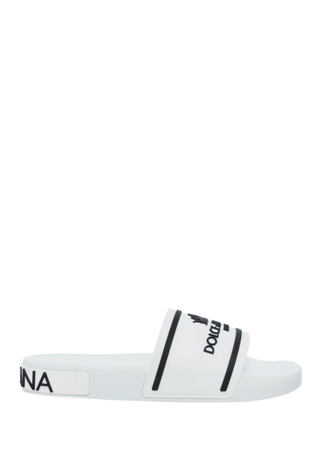 Dolce & Gabbana man white rubber slippers for men купить с ценами и фото 162108 - photo 1