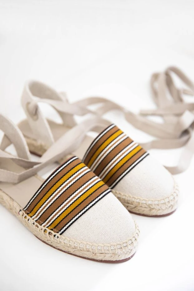 Loro Piana эспадрильи из льна и хлопка бежевые женские 162145 - фото 2