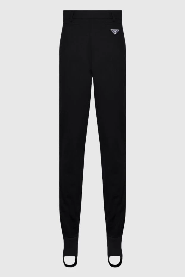 Prada woman black woolen trousers for women купить с ценами и фото 162155 - photo 1