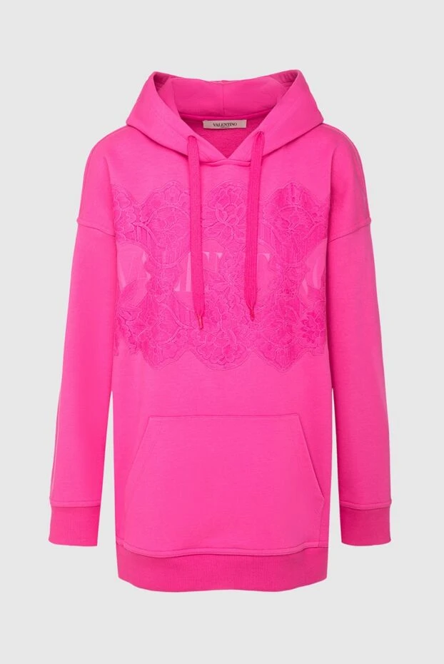 Valentino woman pink cotton hoodie for women купить с ценами и фото 162161 - photo 1