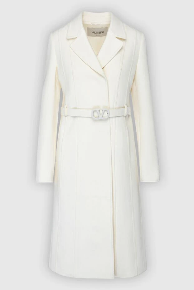 Valentino woman women's white wool coat купить с ценами и фото 162162 - photo 1