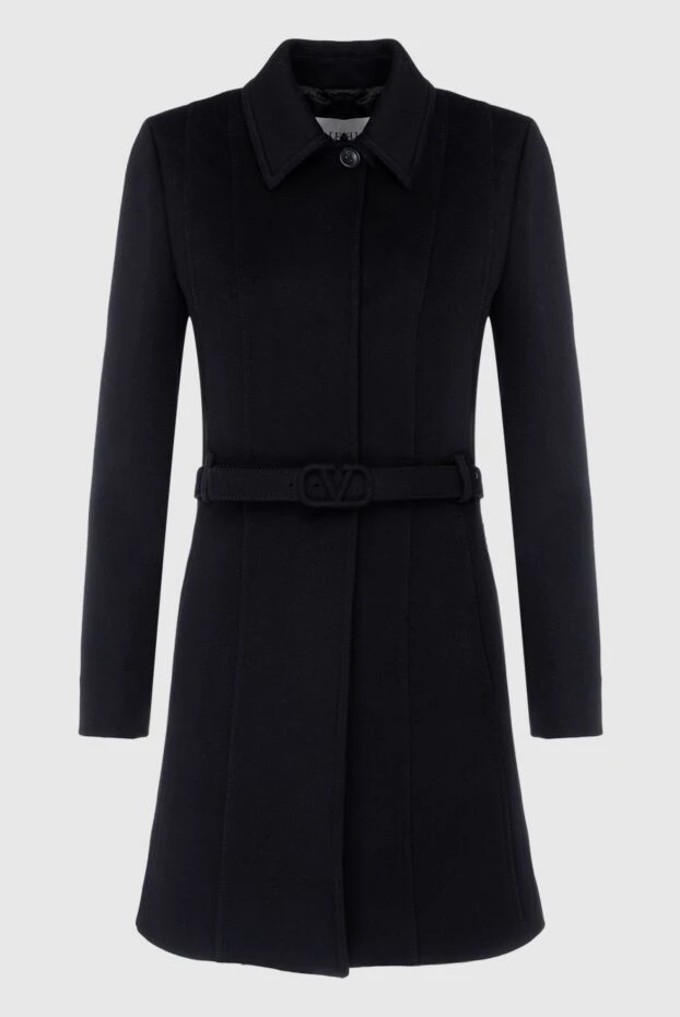 Valentino woman women's black wool and cashmere coat купить с ценами и фото 162165 - photo 1