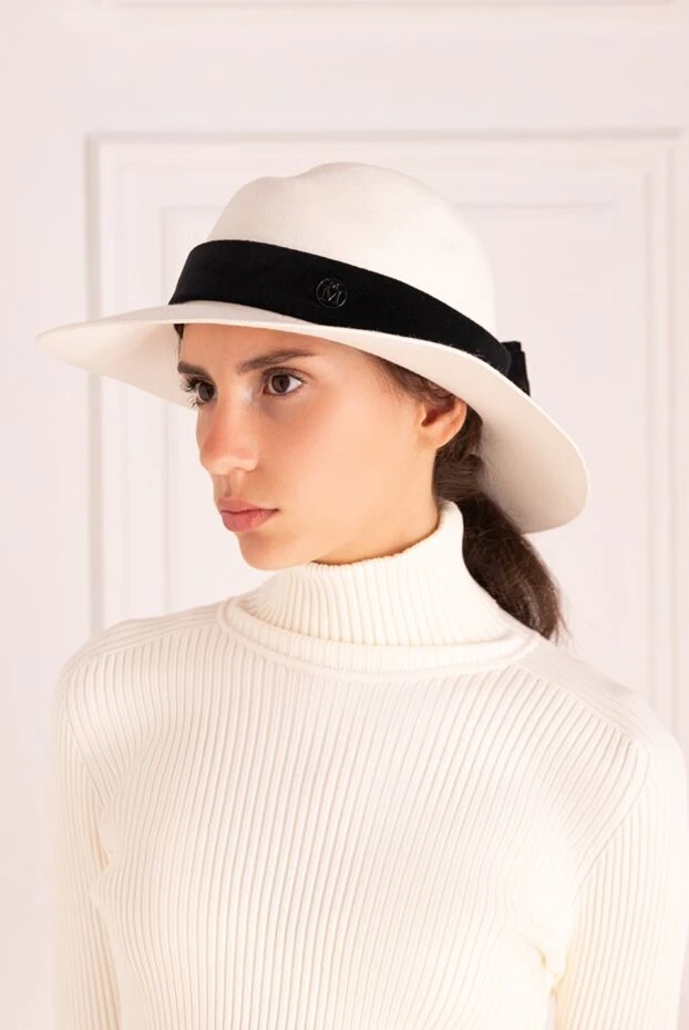 Maison Michel woman a white felt hat for women купить с ценами и фото 162168 - photo 2