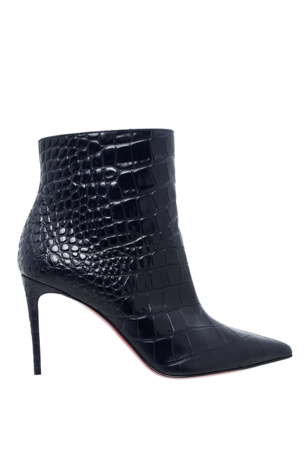 Christian Louboutin woman blue leather boots for women купить с ценами и фото 162177 - photo 1