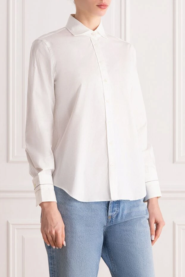 Brunello Cucinelli white women's elegant shirt 162257 - photo 3