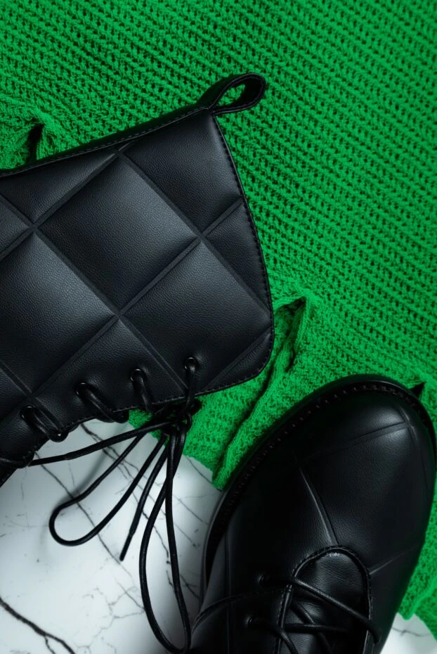 Le Silla ботинки женские черные кожаные стеганые 162281 - фото 3