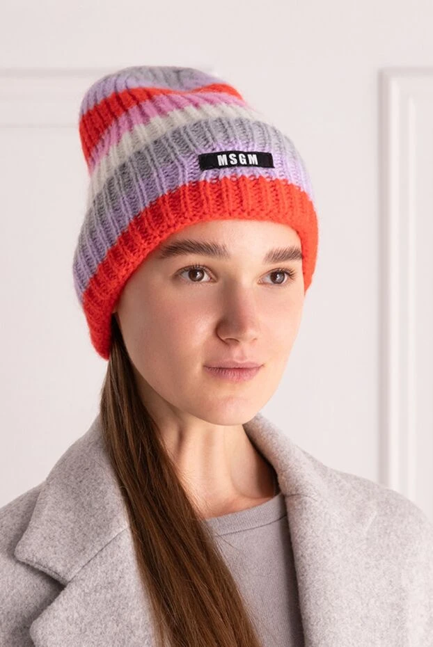 MSGM woman red cap for women купить с ценами и фото 162293 - photo 2