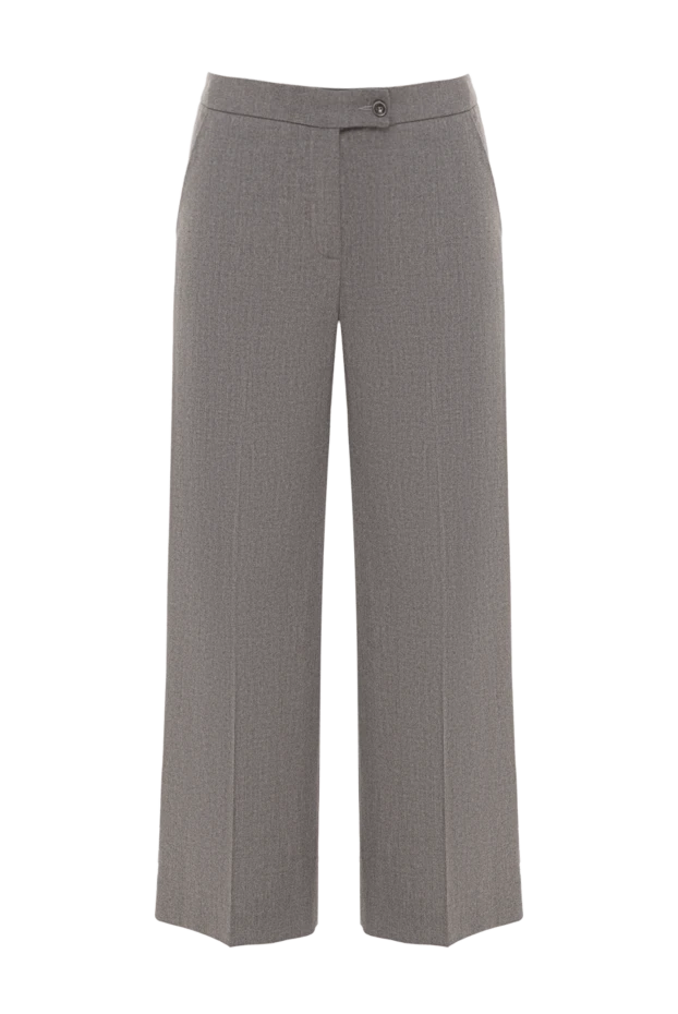 Rocco Ragni әйелдерге арналған классикалық сұр шалбар еркін қырқумен 162304 - фото 1