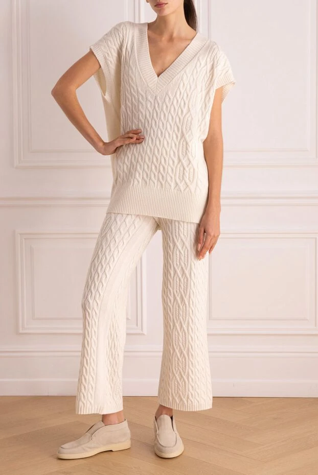 Rocco Ragni костюм женский прогулочный трикотажный с рельефным плетением 162313 - фото 2