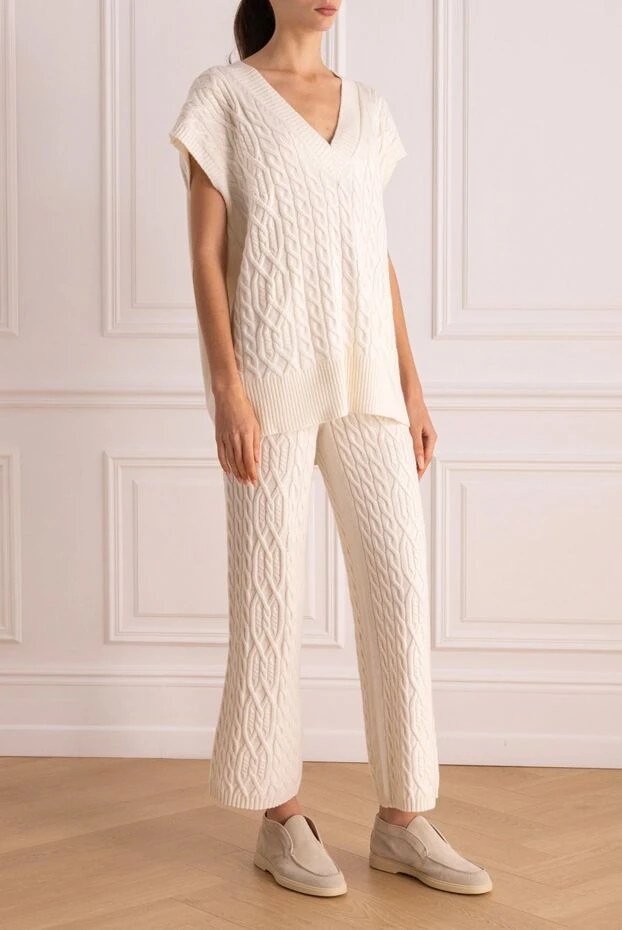 Rocco Ragni костюм женский прогулочный трикотажный с рельефным плетением 162313 - фото 3