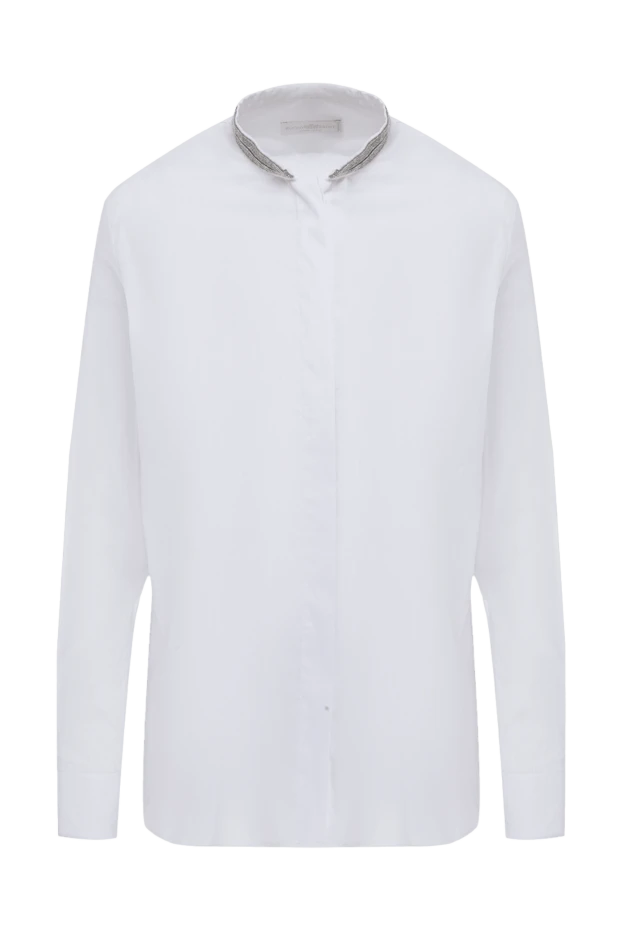 Rocco Ragni woman white cotton and polyester blouse for women купить с ценами и фото 162314 - photo 1