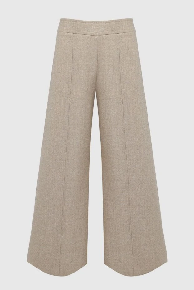 D.Exterior woman beige wool and polyester trousers for women купить с ценами и фото 162339 - photo 1