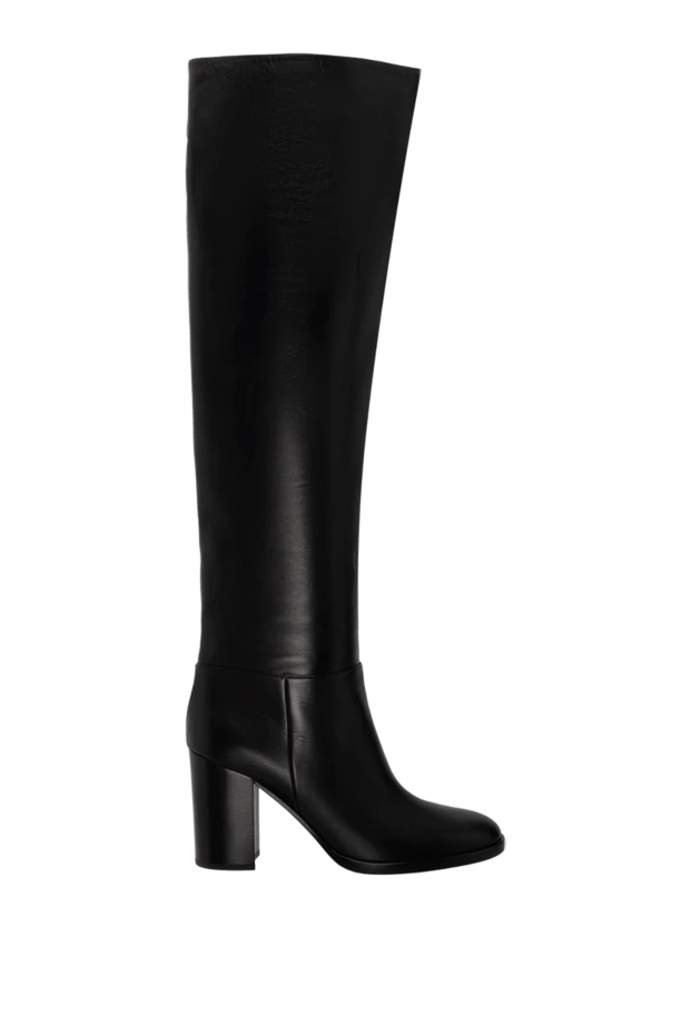 Gianvito Rossi woman black leather boots for women купить с ценами и фото 162356 - photo 1