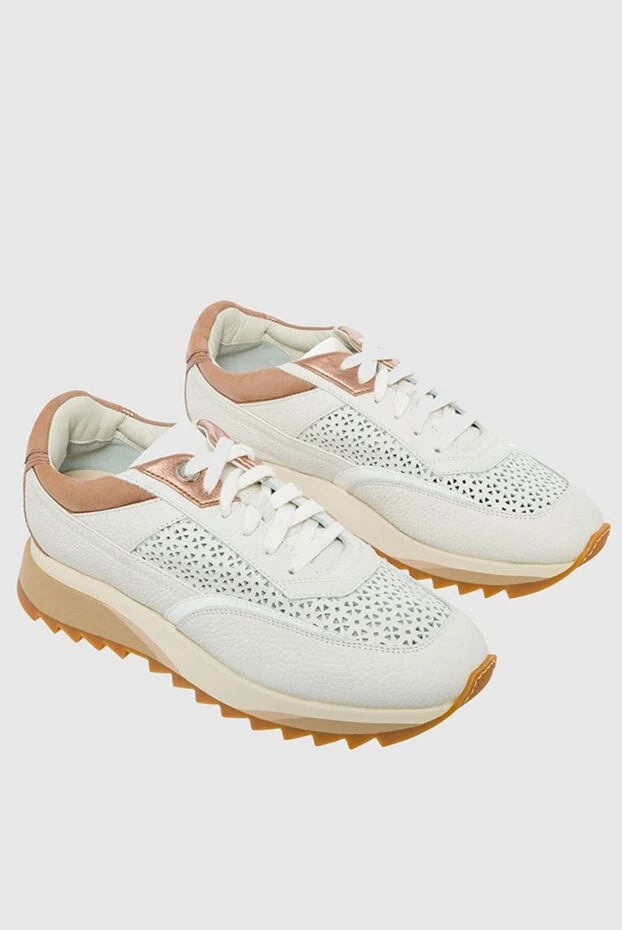 Fabiana Filippi woman white linen and polyamide sneakers for women 168770 - photo 3