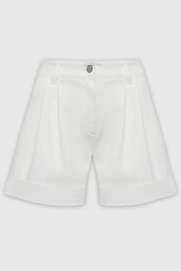 P.A.R.O.S.H. woman white cotton shorts for women купить с ценами и фото 162395 - photo 1