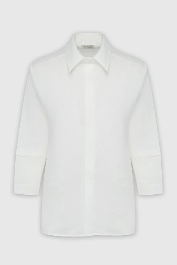 Cappellini woman cappellini white cotton and polyamide shirt for women купить с ценами и фото 162444 - photo 1