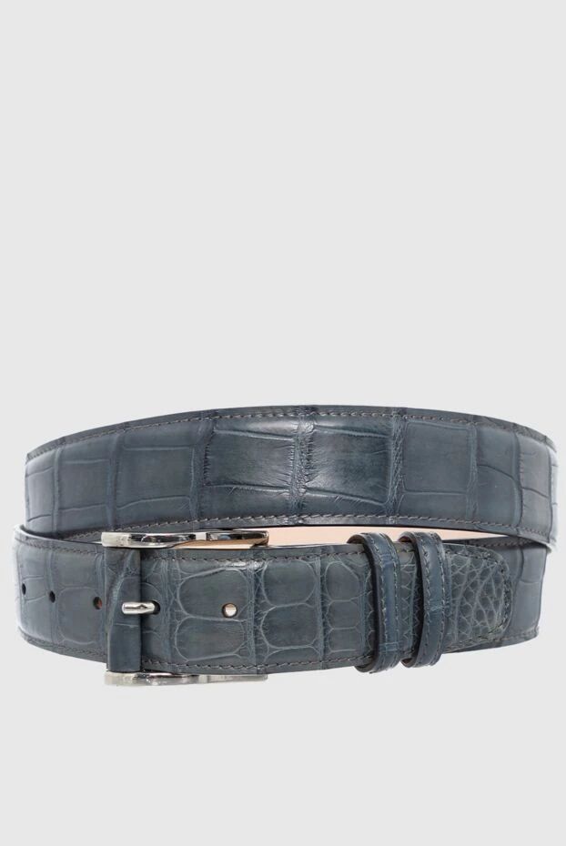 Cesare di Napoli man green crocodile leather belt for men купить с ценами и фото 162503 - photo 1