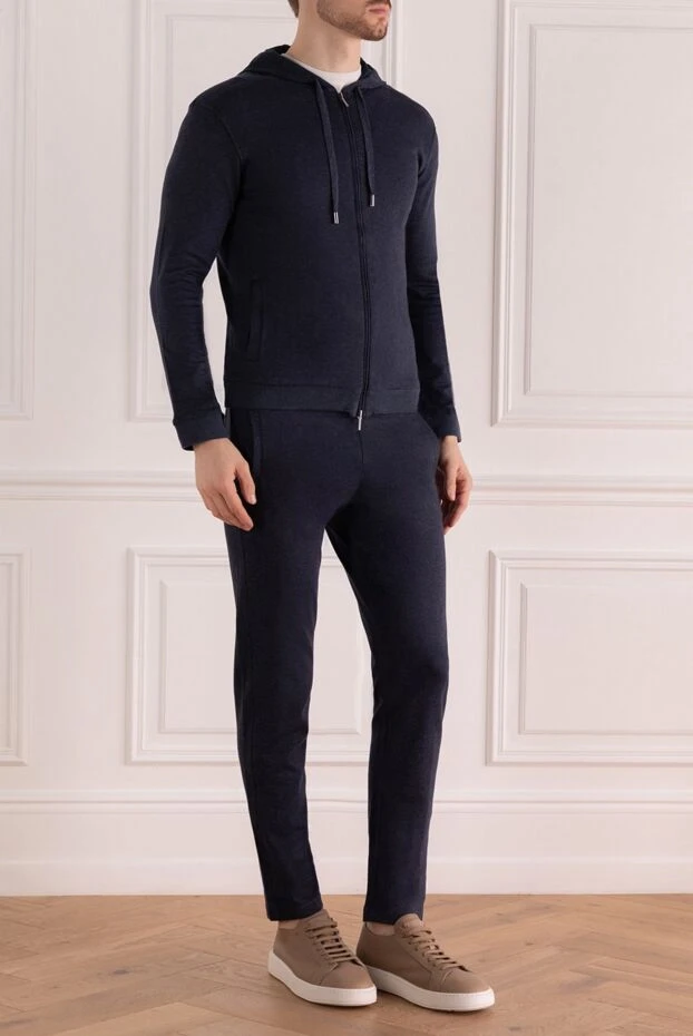 Cesare di Napoli man men's wool sports suit, blue 164038 - photo 3