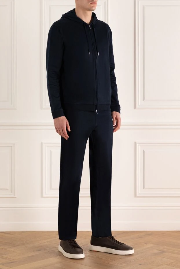 Cesare di Napoli man men's wool sports suit, blue 164038 - photo 3