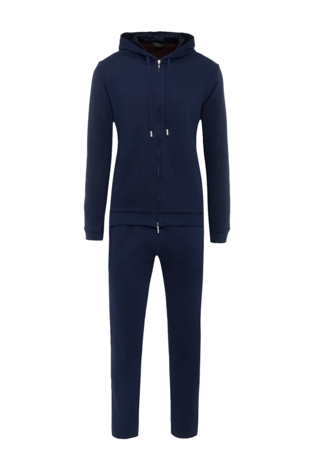 Cesare di Napoli man men's cotton sports suit, burgundy купить с ценами и фото 162519 - photo 1